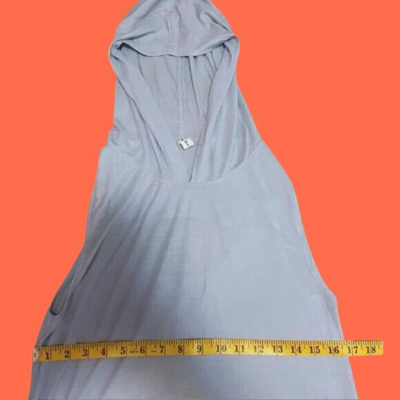 Under Armour Blue Sleeveless Hoodie Tank with Back Cutout | Size M - Picture 7 of 9